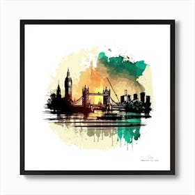 London Skyline.A fine artistic print that decorates the place. Art Print