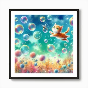 Soap Bubbles Art Print