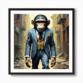 Monkey Mafia Art Print