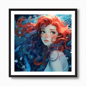 Little Mermaid inspired Art Print