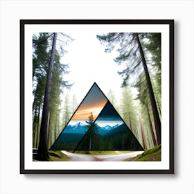 Triangle In The Forest Art Print