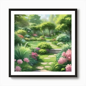 Garden Path 4 Art Print