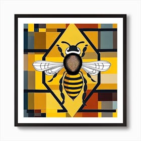 Bee Manchester! Art Print