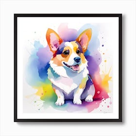 Corgi Painting 22 Art Print