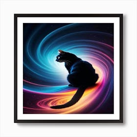 Galaxy Cat Art Print