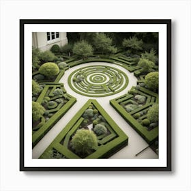 Labyrinth Garden Art Print