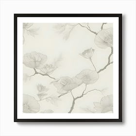 Floral Wallpaper 17 Art Print