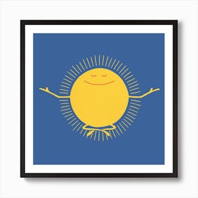 Sun Worshipper Square Art Print