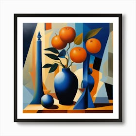 A Still Life Composition - Cubism 03 Art Print