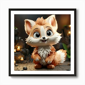 Cute Fox 117 Art Print