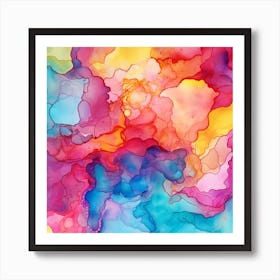 Abstract Watercolor Painting 2 Art Print