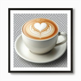 Heart Latte 1 Art Print