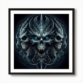 Skulls Of Hell Art Print