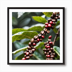 Coffee Beans On A Tree 37 Art Print