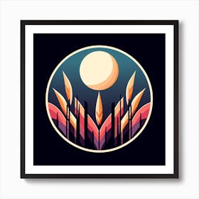 Moon In The Sky Art Print