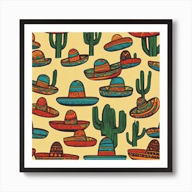 Mexican Hats 13 Art Print