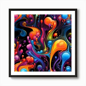 Cosmic Viscosity Abstract Art Print