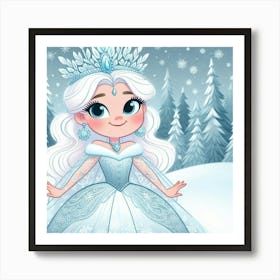 Frozen Princess Art Print