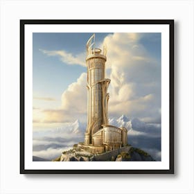 Tower Of The Lord Of The Rings Art Print