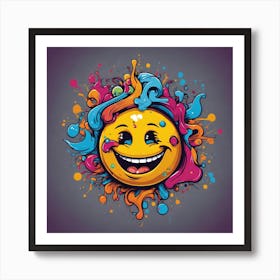 Smiley Face Art Print