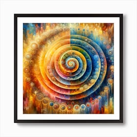 Spiral Painting Art Print