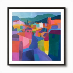 Abstract Travel Collection Quito Ecuador 3 Art Print