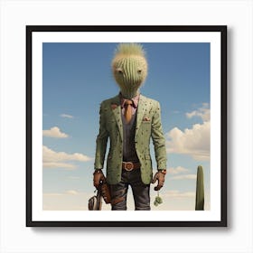 Cactus Man Art Print