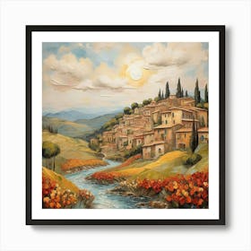 Lively Landscapes Italian Impasto Art Print 0 Art Print