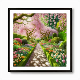 Tulip Garden Art Print