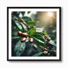 Coffee Beans On A Tree 73 Art Print