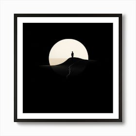 Moonlight In The Desert art print Art Print