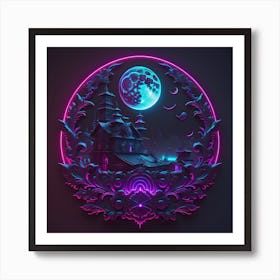 Moonlit Refuge 1 Art Print