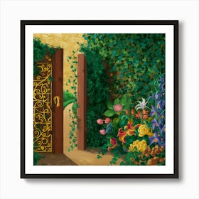 Garden Gate 3 Art Print
