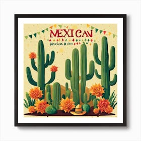 Mexican Cactus 50 Art Print