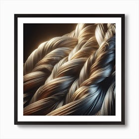 Elegant textures of intertwining 1 Art Print