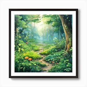 Path In The Forest Art Print