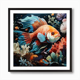 Betta Fish 5 Art Print