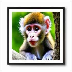 Monkey In The Tree Art Print