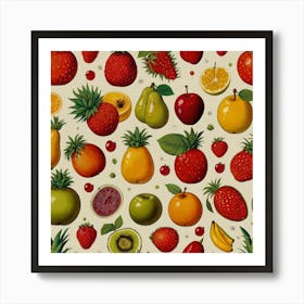 Fruit Pattern Art Print