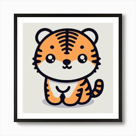 Cute Tiger 21 Art Print