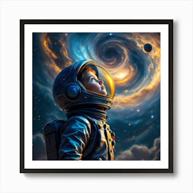 Child In Space Art Print