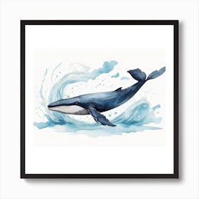 Whale Painting Art Print