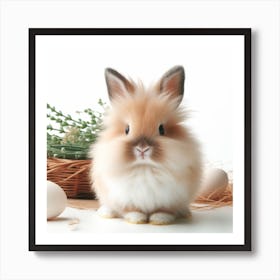 Fluffy Easter Bunny Art Print