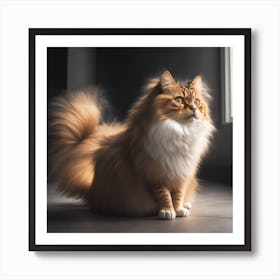 Portrait Of A Cat Art Print