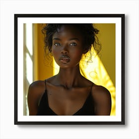 Portrait Of African Woman Art Print