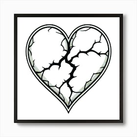 Broken Heart Art Print