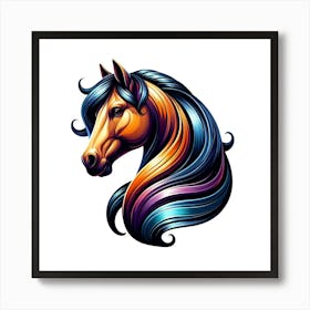 Creative Horse Beauty Illustration Nr 101 Art Print