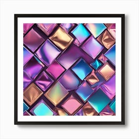 3d Abstract Background Art Print