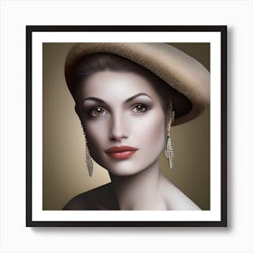 Beautiful Lady Art Print