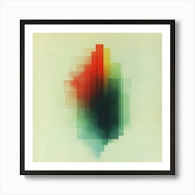 Abstract retro modern illustration Art Print